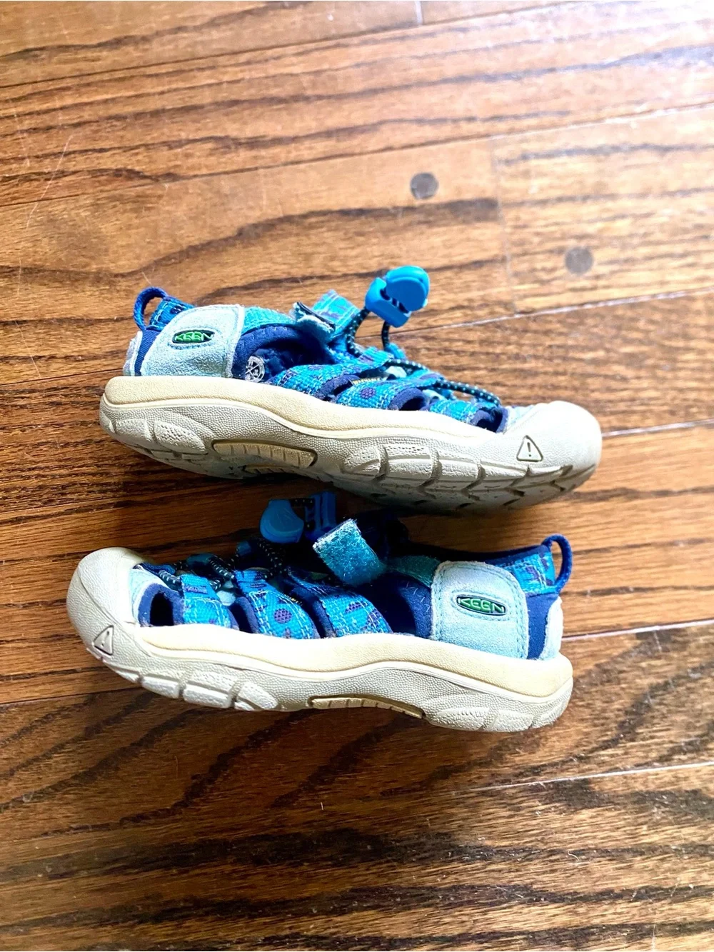 Keen Newport H2 Water Shoe Hiking Sandal Blue Camo Bungee Cord Size 11 Toddler